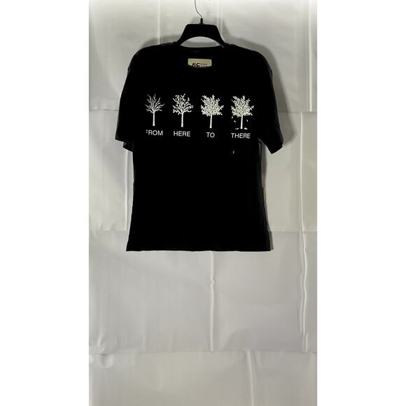 RC OUTDOOR SUPPLY Men's Black From Here To There Short Sleeve T-Shirt SZ S - Picture 1 of 7